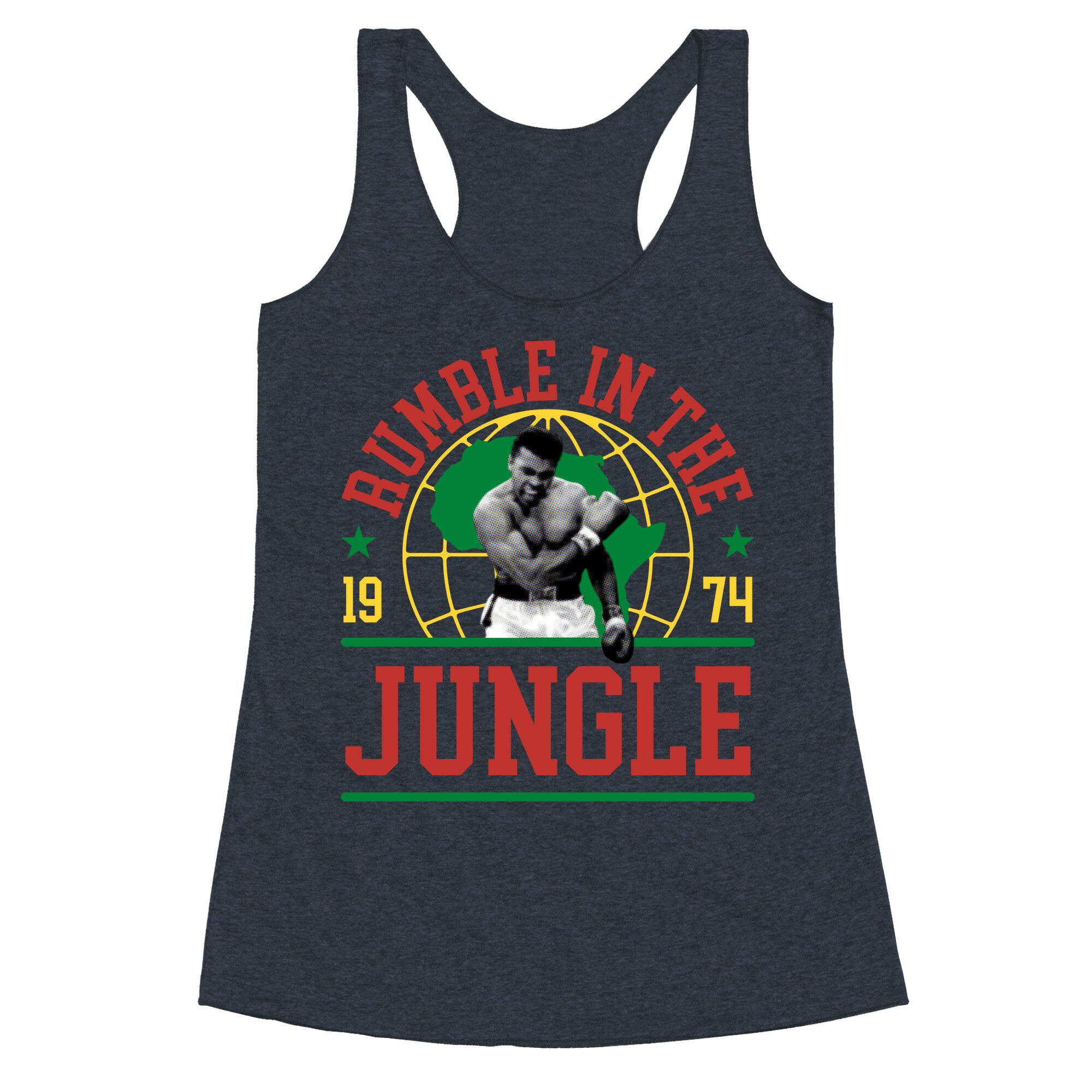 Rumble in the Jungle Racerback Tank
